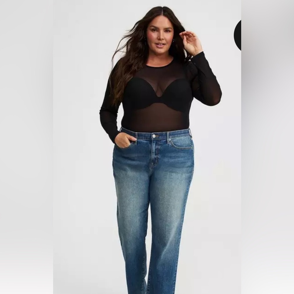 Torrid mesh long sleeve top - Picture 2 of 6